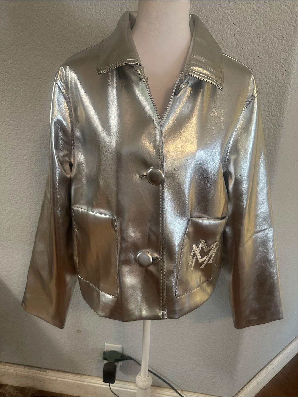 Minnie Silver Jacket with Crystals by Swarovski